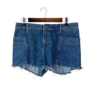 DL1961 Karlie Short Boyfriend DL Vintage Denim Jean Shorts Raw Hem Size 28